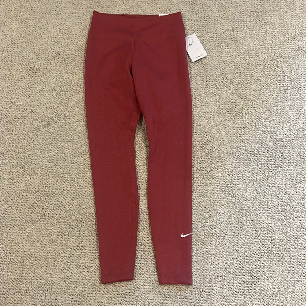 NWT NIKE Red Training Leggings size XS